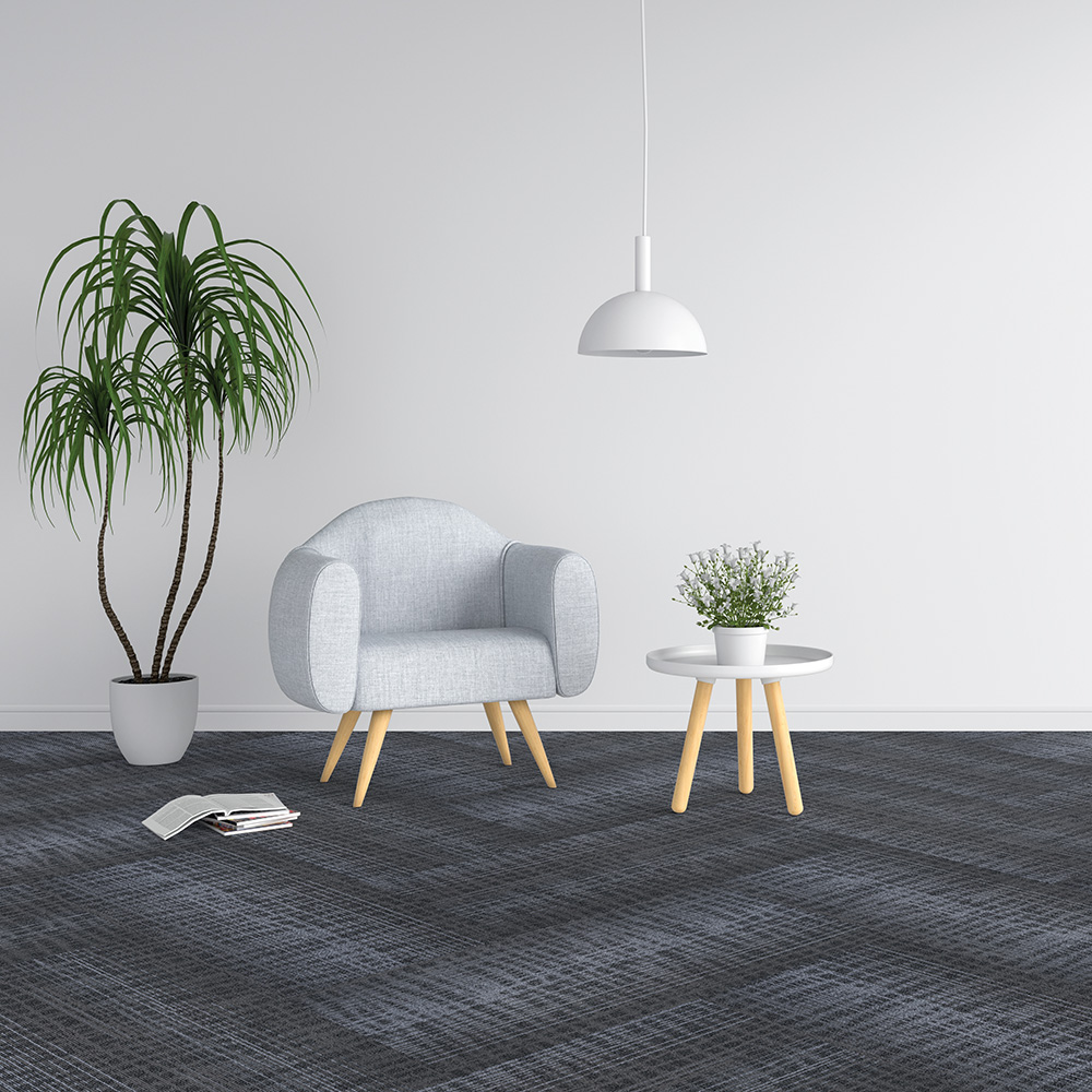 Carpet Tiles Room scene - Beaulieu Canada - Mainstreet Tiles - Nyluxe - FASCINATION
